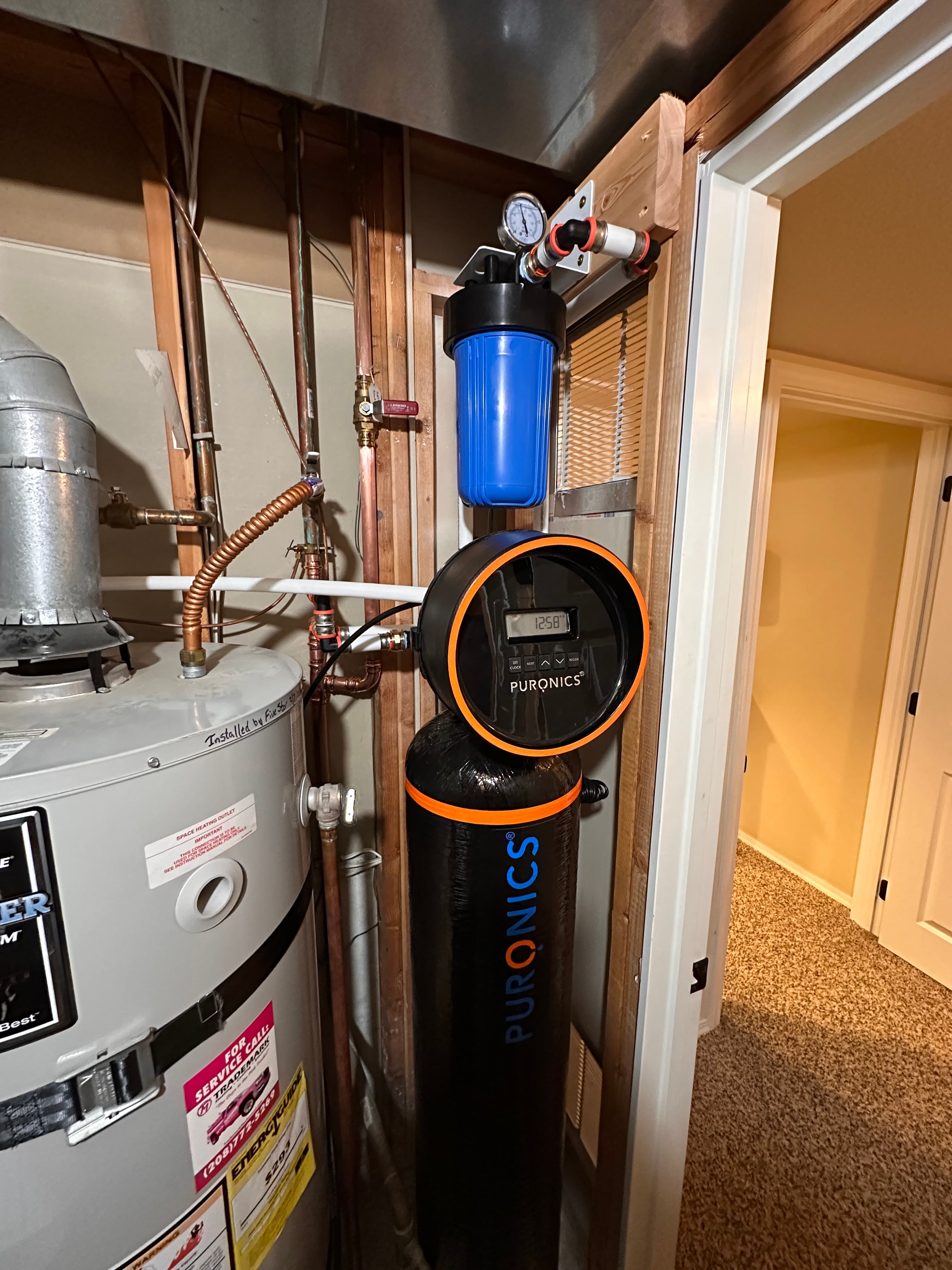 Puronics 1054 whole-home water system installed at a Glendale residence